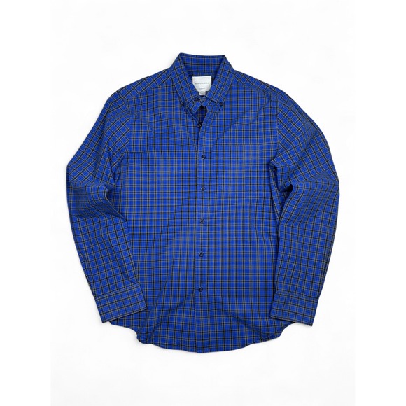 American Eagle Other - American Eagle Mens Classic Fit Plaid Button Down Shirt Blue Yellow Small